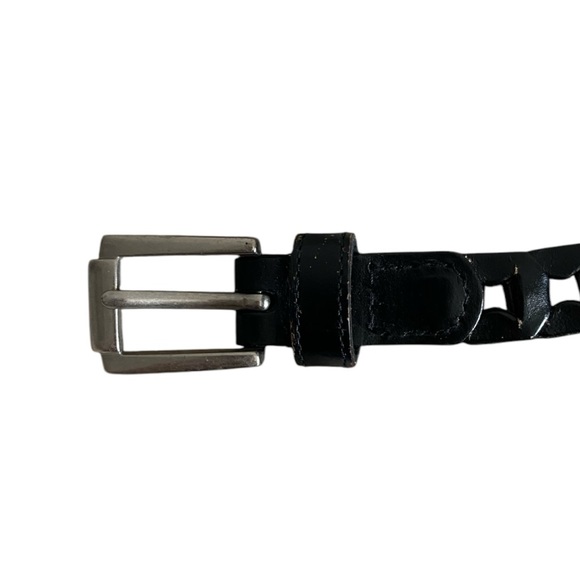 **SOLD** Geometric Faux Leather Belt - Picture 3 of 4